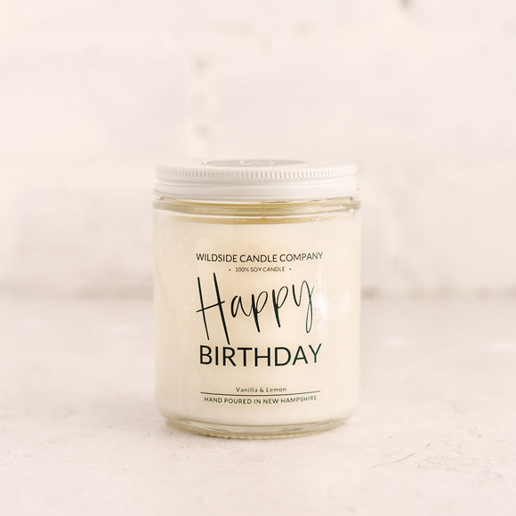 Happy Birthday! Hand Poured Soy Candle