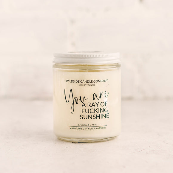 You Are a Ray of Fucking Sunshine Soy Candle